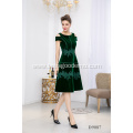 Fall Boat Neck Simple Elegant Formal Party Evening Dress Banquet